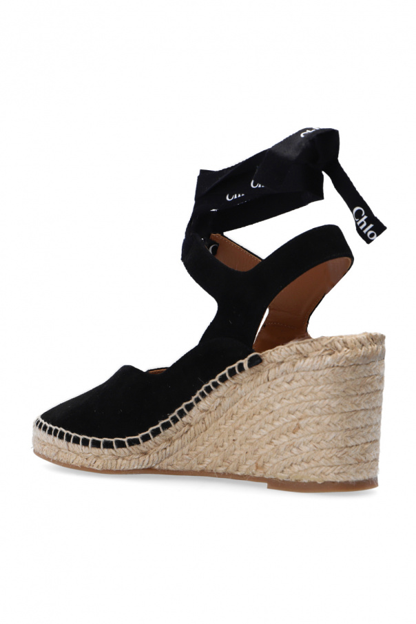 IetpShops Denmark Lauren wedge espadrilles Chloe Beige cotton chloe sevy hoodie dress